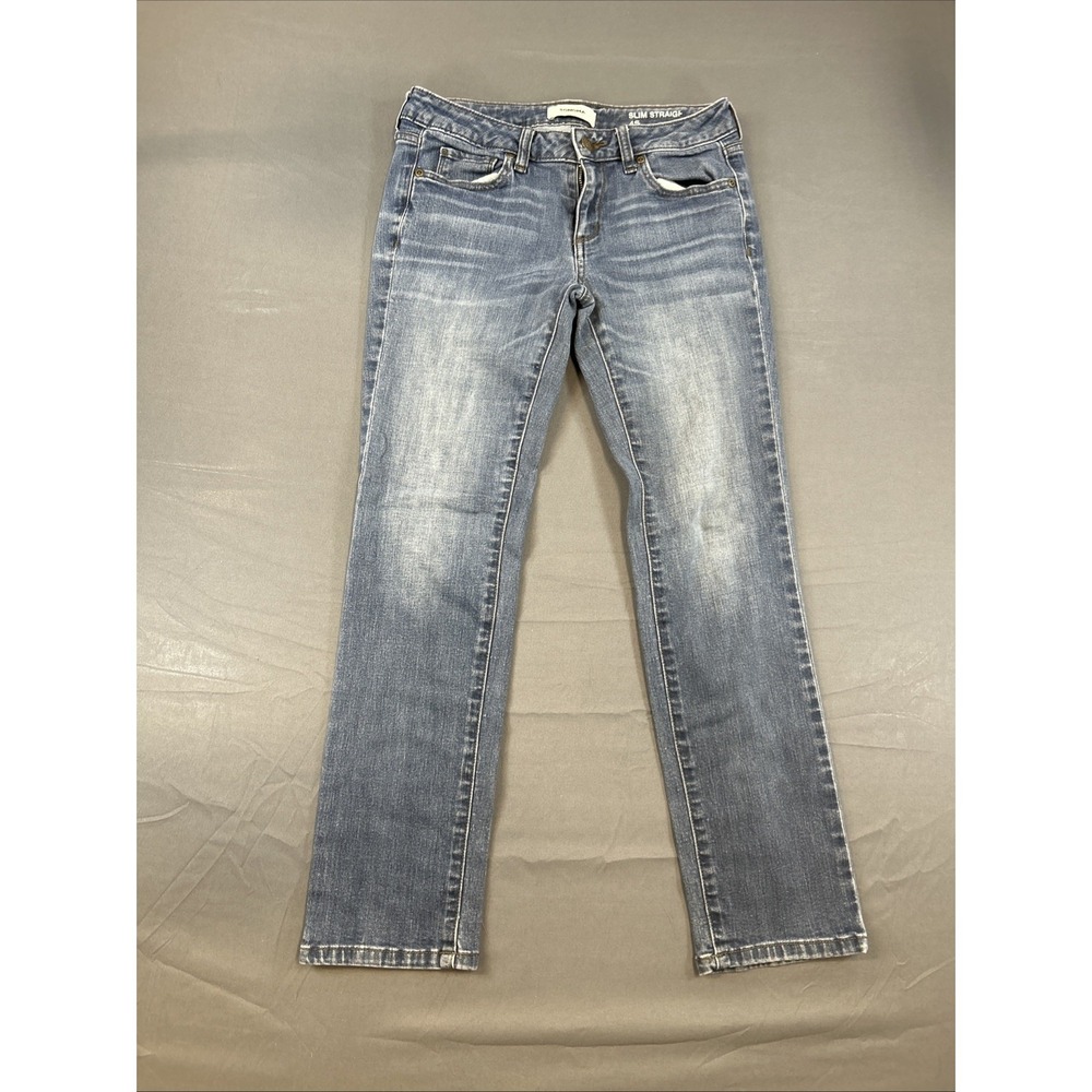 SONOMA Goods For Life‎ Jeans Womens Blue Size 4 Wash Mid Rise Straight Stretch - Picture 2 of 13